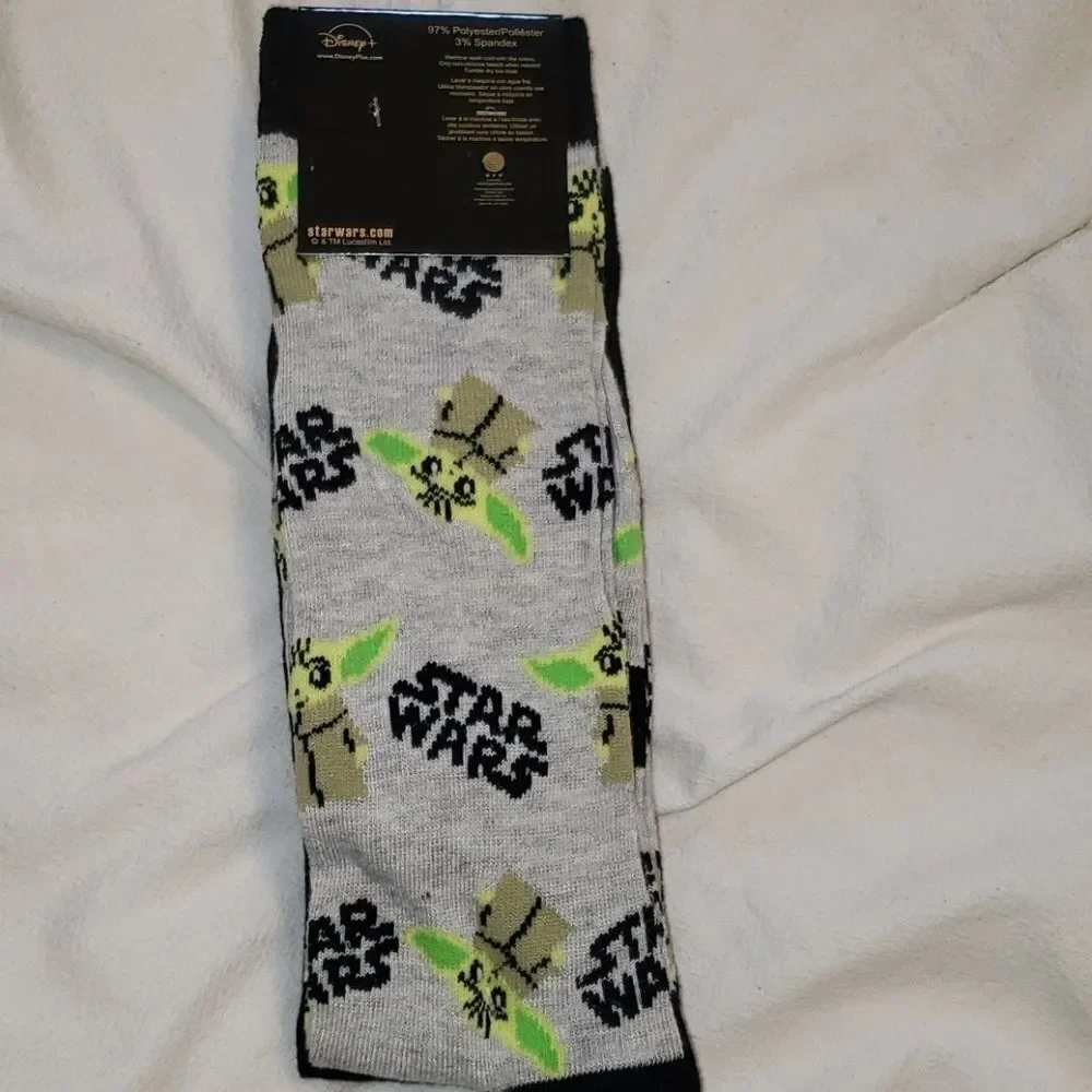 𝅺star wars Grogu The Mandalorian socks